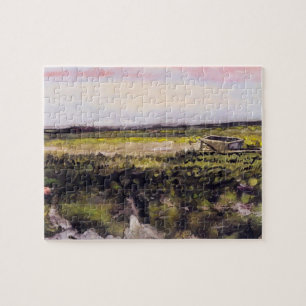 Puzzle Bruyère avec une brouette par Vincent van Gogh