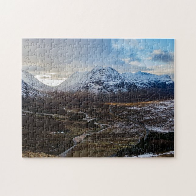 Puzzle Buachailles Etive Mhor and Beag, Glencoe Scotland (Horizontal)
