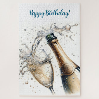 Puzzle Bubbly champagne Joyeux anniversaire