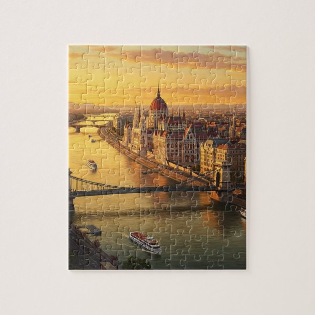 Puzzle Budapest Hongrie Parlement Voyages (Vertical)