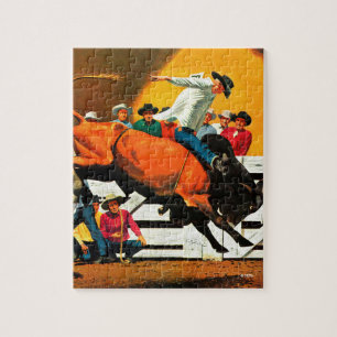 Puzzle Bull Riding par Fred Ludekens