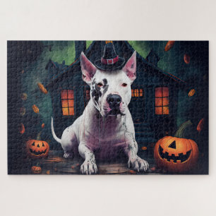 Puzzle Bull Terrier Citrouille Halloween effroi