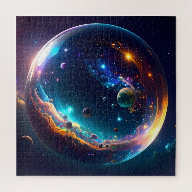 Puzzle Bulle cosmique Galaxie Imaginaire Art (Vertical)