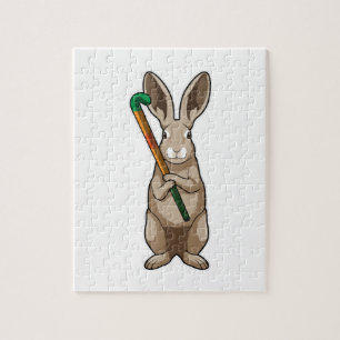 Puzzle Bunny at Hockey