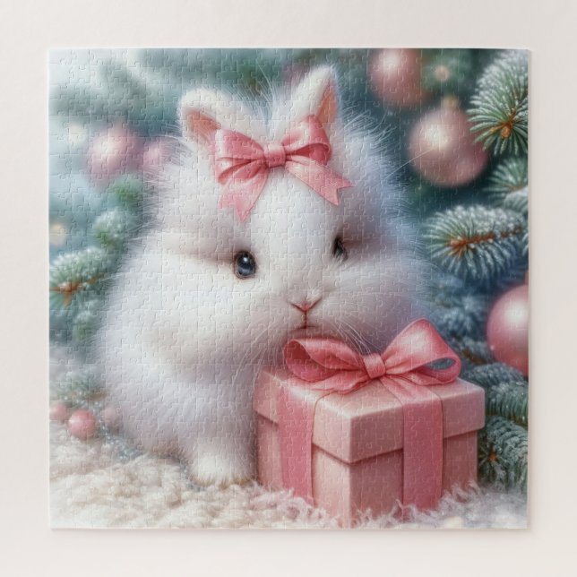 Puzzle Bunny de Noël (Vertical)