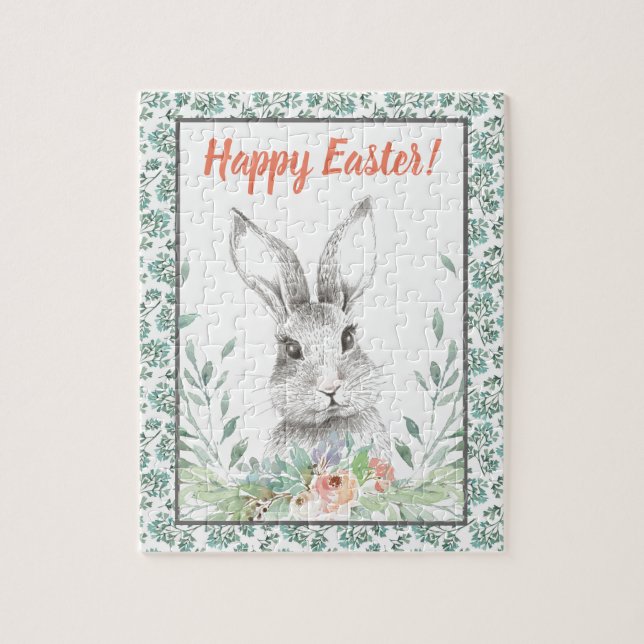 Puzzle Bunny Happy Pâques (Vertical)