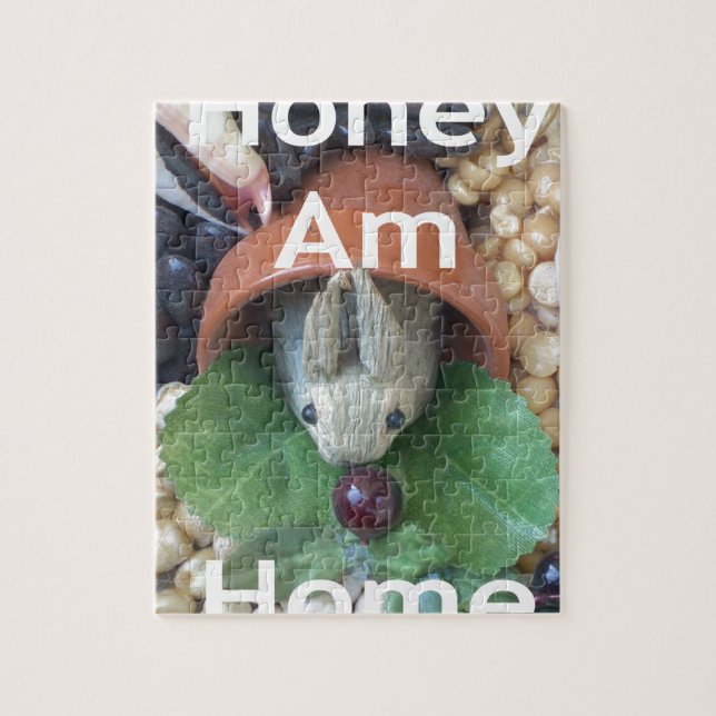Puzzle Bunny Home Honey Am Home (Vertical)