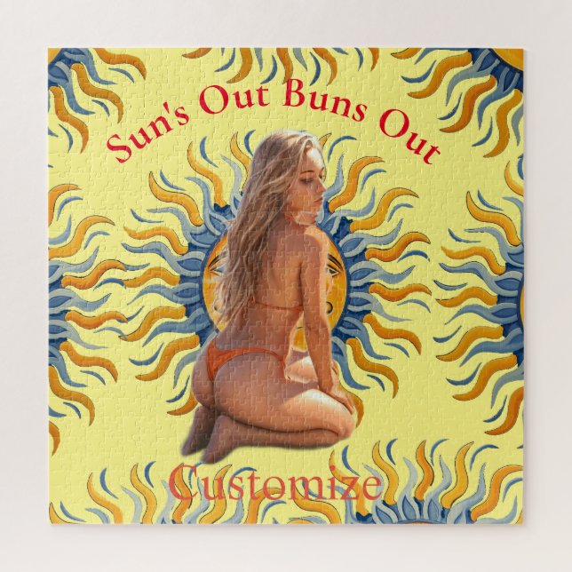 Puzzle Buns Out Bikini Beach Girl Thunder_Cove (Vertical)