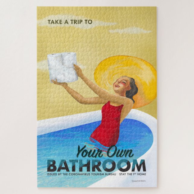 Puzzle Bureau du tourisme de Coronavirus Salle de bain (Vertical)