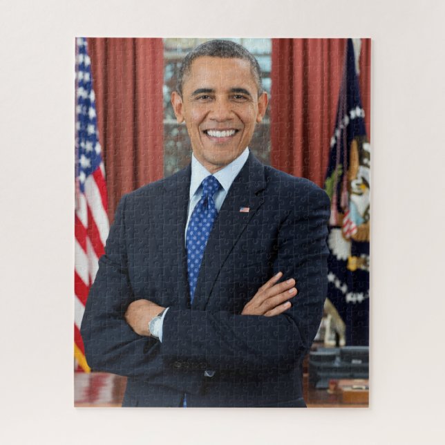 Puzzle Bureau ovale officiel Portrait Président Obama (Vertical)