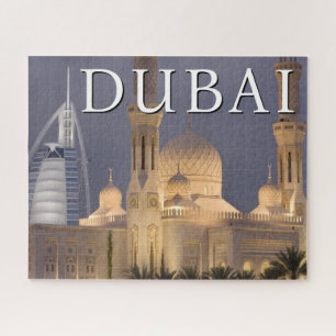 Puzzle Burj al Arab   Mosquée en soirée Dubaï