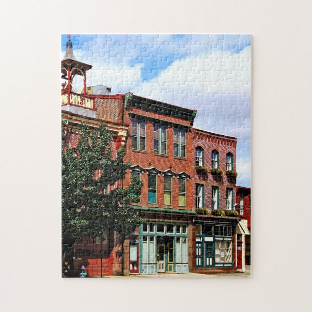 Puzzle Burlington NJ - Rue dans le quartier historique (Vertical)
