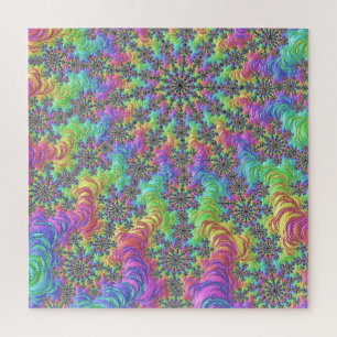 Puzzle Burst de fractale coloré trippy vibrant groovy