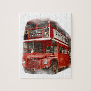 Puzzle Bus Old Red London