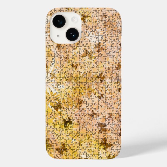 Puzzle Butterflies and Daisies by Shirley Taylor Case-Mate iPhone Case (Back)