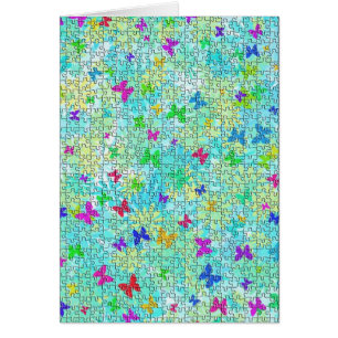 Puzzle Butterflies and Daisies-Colorful by STaylor
