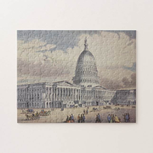 Puzzle C.C de Washinton de capitol des Etats-Unis (Horizontal)