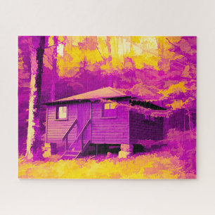 Puzzle Cabine à Allegany State Park NY Abstrait