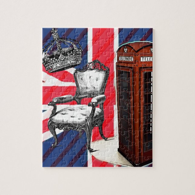 Puzzle Cabine de téléphone de Londres jack victorien de l (Vertical)