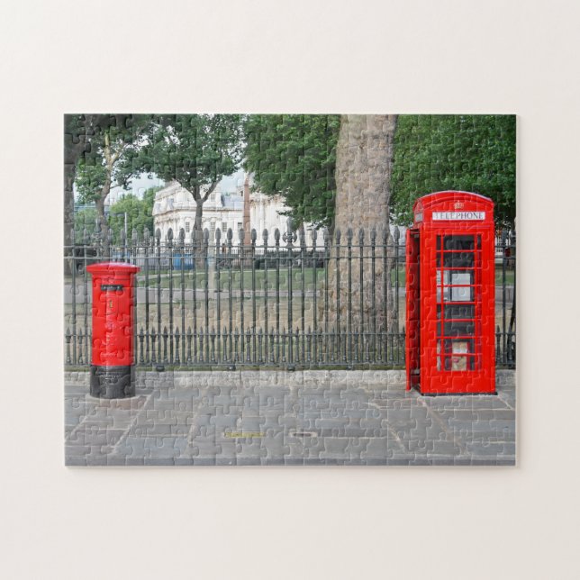 Puzzle Cabine téléphonique et boîte postale de Londres (Horizontal)