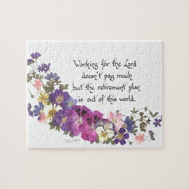 Puzzle Cadeau de clergé ou de volontaire (Horizontal)