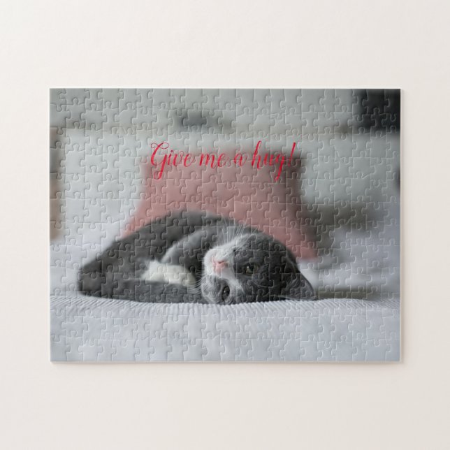 Puzzle Cadeau de conception de chat populaire (Horizontal)