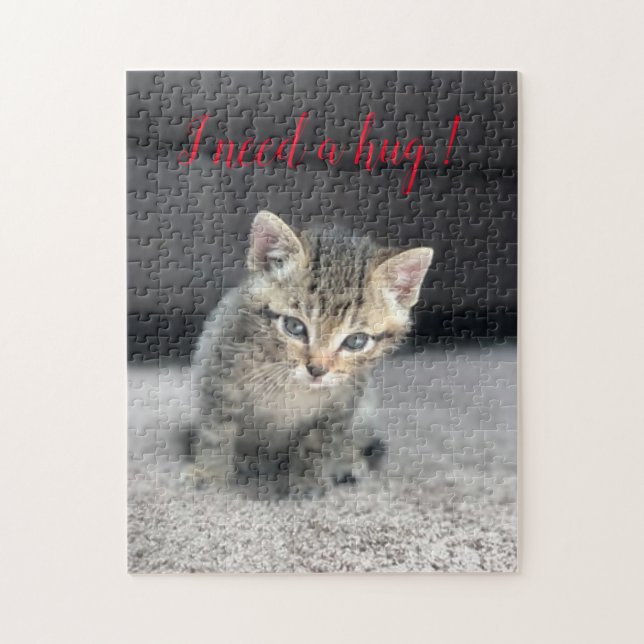Puzzle Cadeau de conception de chat populaire (Vertical)