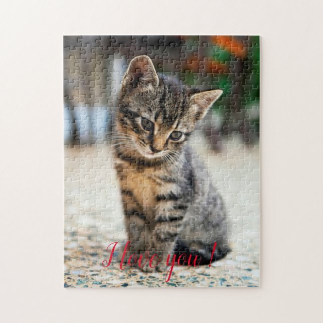 Puzzle Cadeau de conception de chat populaire (Vertical)