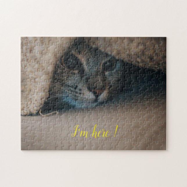 Puzzle Cadeau de conception de chat populaire (Horizontal)