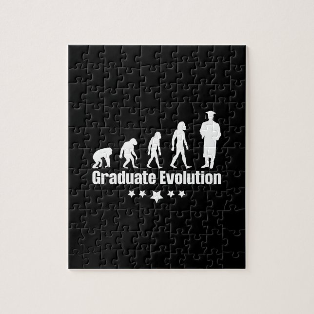 Puzzle Cadeau de diplôme | Évolution des diplômés (Vertical)