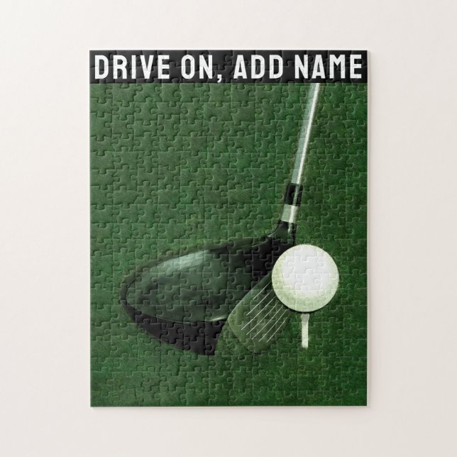 Puzzle Cadeau de golf personnalisé (Vertical)