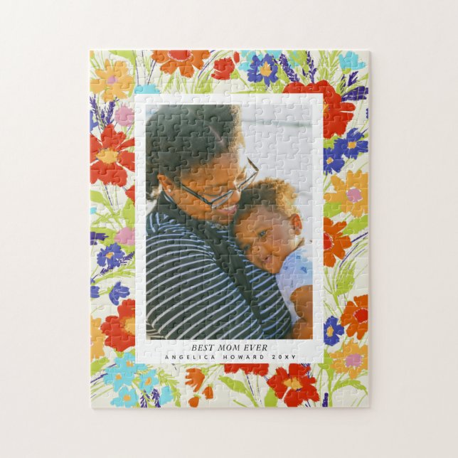 Puzzle Cadeau de la fête des Mères Fleur sauvage (Vertical)