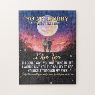 Puzzle Cadeau de Noël | À Mon Hubby Je T'Aime