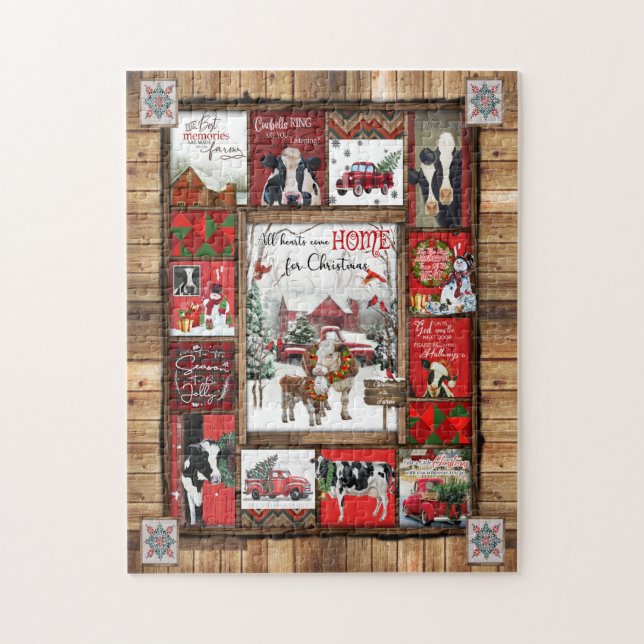 Puzzle Cadeau de Noël | Tous Les Coeurs Reviennent À La M (Vertical)
