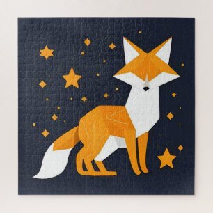 Puzzle Cadeau de renard géométrique pour amateurs d'anima