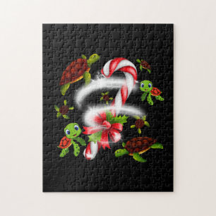 Puzzle Cadeau de tortue   Turtle Candy Sweet Christmas