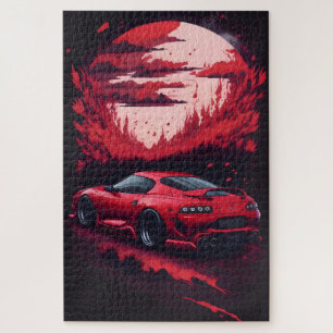 Puzzle Cadeau de voiture Supra japonais rouge pour lui Ma