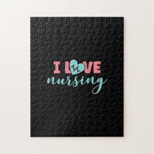 Puzzle Cadeau infirmière   I Love Nursing