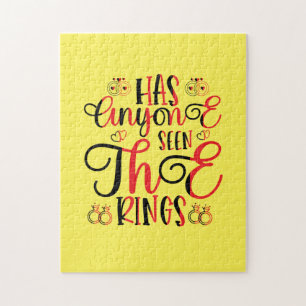 Puzzle Cadeau mariage A Tout Le Monde Vu Les Anneaux