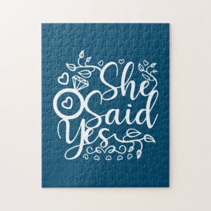 Puzzle Cadeau mariage Elle Dit Oui