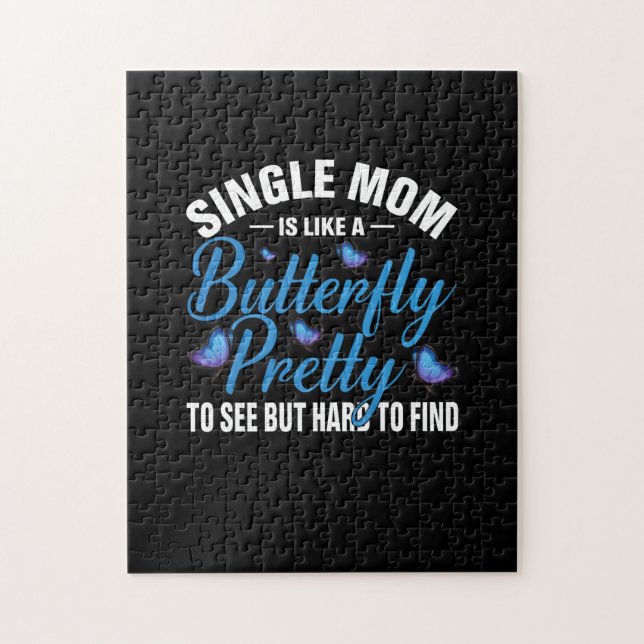 Puzzle Cadeau Papillon | Une Mère Seule Est Comme Un Papi (Vertical)