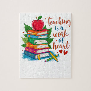 Puzzle Cadeau pour Enseignant Enseigner est un travail
