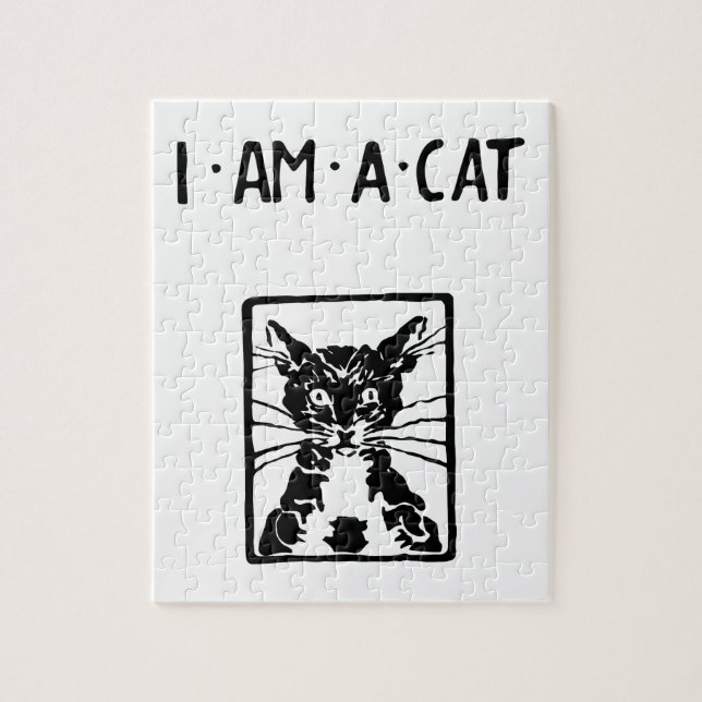 Puzzle Cadeaux de chats noirs (Vertical)