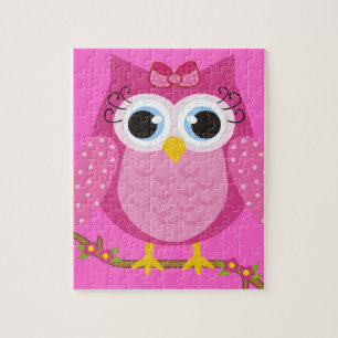 Puzzle Cadeaux design de Chouette rose