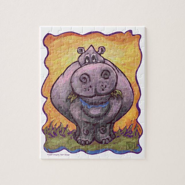 Puzzle Cadeaux et accessoires Hippopotamus (Vertical)