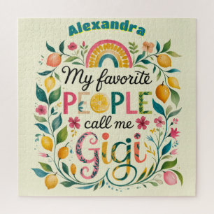 Puzzle ❤️ Cadeaux GIGI personnalisés Fête des mères Anniv