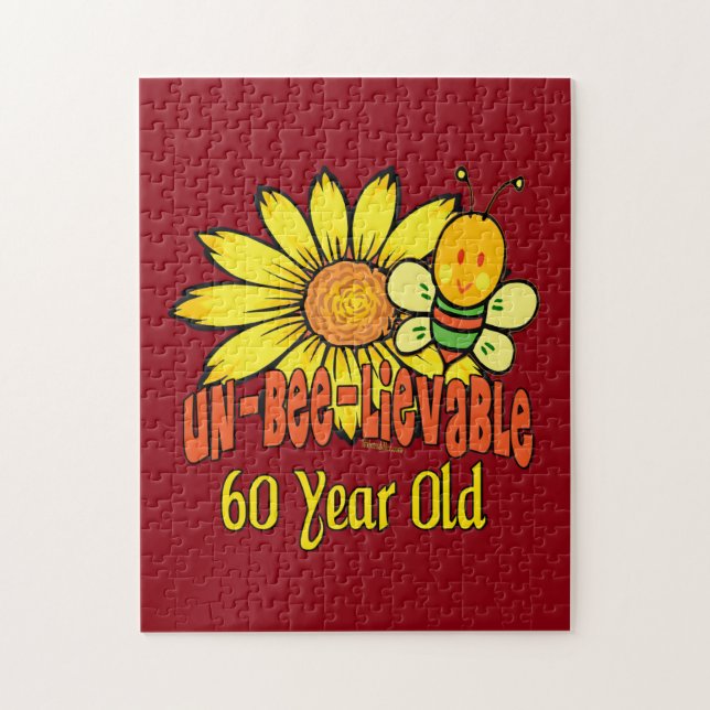 Puzzle Cadeaux incroyables de 60e anniversaire (Vertical)