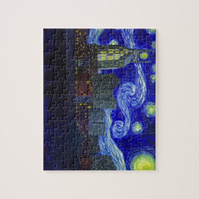 Puzzle Cadeaux : "Nuit étoilée de Nashville" par Jack (Vertical)
