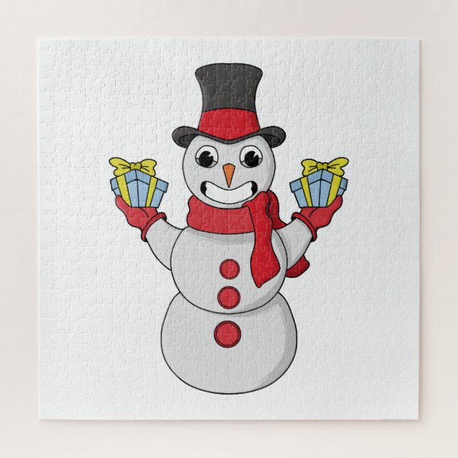 Puzzle Cadeaux pour vous de Snowman (Vertical)
