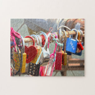 Puzzle Cadenas d'amour Pont de Brooklyn New York.